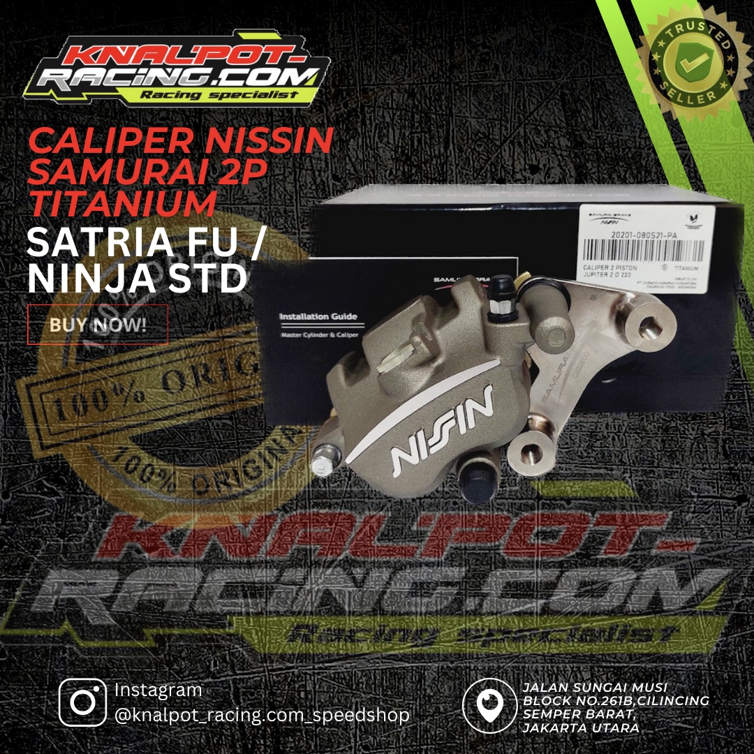 CALIPER KALIPER NISSIN SAMURAI 2P TITANIUM SATRIA FU / NINJA STD